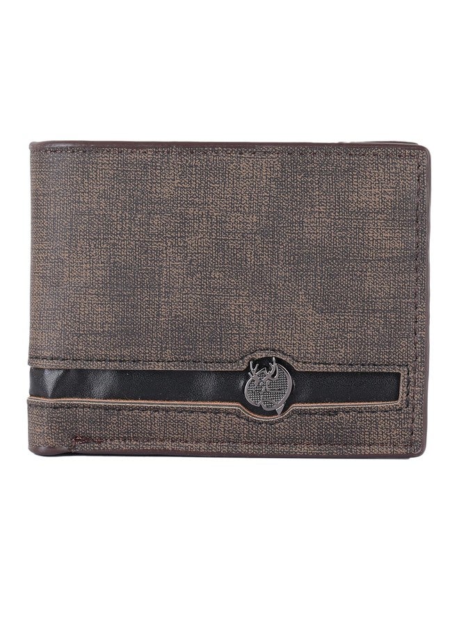 ZEVORA Men Travel, Trendy, Casual Brown Leather Wallet (4 Card Slots) - Image 3